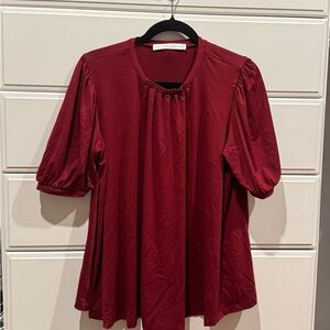 Susana Monaco Burgundy Women's Top Medium